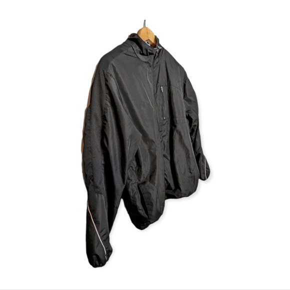 Layer 8 Black Windbreaker Jacket Size Medium - Picture 3 of 8